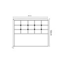 Ver imagem 4 de Cabeceira De Cama Box Luiza Solteiro 90cm X 106cm Suede Cinza Ms Decor