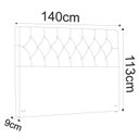 Ver imagem 2 de Cabeceira Cama Box Casal 195cm Elisabeth - Élpis Móveis - Suede Cinza