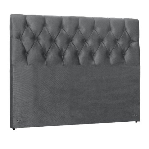 Cabeceira Cama Box Casal 195cm Elisabeth - Élpis Móveis - Suede Cinza