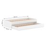 Bicama Solteiro Mdf Bp Branco Megamobilia - 4