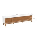 Ver imagem 5 de Rack Kappesberg 3 Portas Branco/canela 218cm