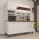 Ver imagem 1 de Cozinha Alexia com Espelho 6 Portas 2 Gavetas Branco Neve