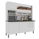 Ver mais imagens de Cozinha Alexia com Espelho 6 Portas 2 Gavetas Branco Neve