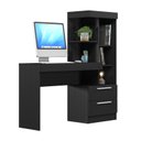 Ver imagem 3 de Escrivaninha com Estante Office NT 2010 2 Gavetas 131,5cm Preto Tx