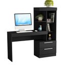 Ver imagem 2 de Escrivaninha com Estante Office NT 2010 2 Gavetas 131,5cm Preto Tx