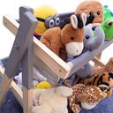 Ver imagem 2 de Cesto Organizador Brinquedos Montessori Infantil Cinza