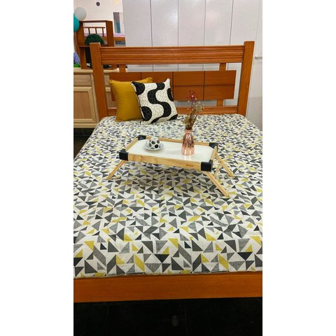Cama Casal de Madeira 1,40m Itiai