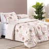 Edredom Casal Dupla face 7 peças Bouti Estampado:Rosa Matura - 2