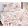 Edredom Casal Dupla face 7 peças Bouti Estampado:Rosa Matura - 4