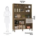 Ver imagem 3 de Cozinha Compacta 130,70cm 5 Portas e 2 Gavetas com Tampo 352 Luciane Móveis