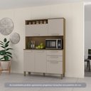 Ver imagem 1 de Cozinha Compacta 130,70cm 5 Portas e 2 Gavetas com Tampo 352 Luciane Móveis