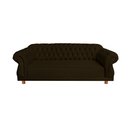Ver imagem 1 de Sofá Chesterfield Capitone Elisabeth Suede 1,80cm:MARROM / DECORAÇÃO SALA TV BARBEARIA