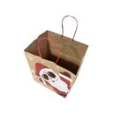 Ver imagem 2 de Kit 10 Sacolas Papel Kraft Papai Noel 27x20x33cm Natal