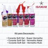 Kit Corante Alimentício Gel Vermelho Softgel 25g Confeitar - 2