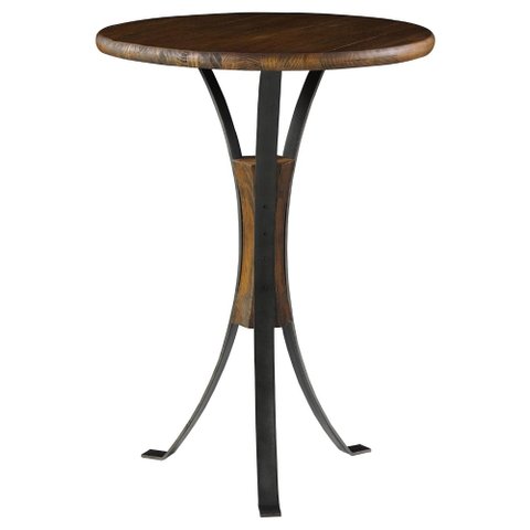 Mesa Bistro West Cor Rustic Brown Base Aco 80 Cm - 38302