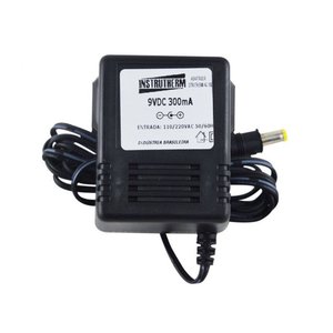 Adaptador Ac-100 Saída 9v 300Ma Ac/Dc Bivolt Para Diversos Equipamentos Ac-100