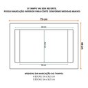 Ver imagem 5 de Balcão para Cooktop Adriana 4 e 5 Bocas MDP 75cm Branco Pintura UV Estrutura Reforçada