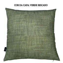 Kit 2 Capas de Almofada Impermeável Estampa Digital 100% Algodão Bananeira Verde Riscado 43cmx43cm - 3