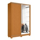 Ver imagem 6 de Guarda Roupa Solteiro com Espelho Rizatto Flex A02 Off/cinamomo - Mpozenato