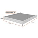 Ver imagem 2 de Cama Japonesa Corea Casal Factor | Bouclê Suave Off White - Sallar Home