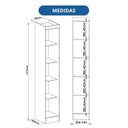 Ver imagem 6 de Guarda-Roupa Modulado 1 Porta Infinity Cedro/Pistache
