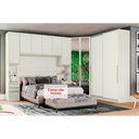 Ver imagem 5 de Quarto Henn Seletto 5 Peças (1 Armário Ponte + 1 Closet + 1 Guarda Roupa + 2 Complementos) Qmh05