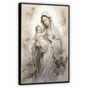 Ver imagem 5 de Quadro Decorativo Canvas Moldura Premium Nossa Senhora Jesus Cristo Gg