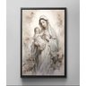 Quadro Decorativo Canvas Moldura Premium Nossa Senhora Jesus Cristo Gg - 4