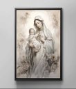 Ver imagem 4 de Quadro Decorativo Canvas Moldura Premium Nossa Senhora Jesus Cristo Gg