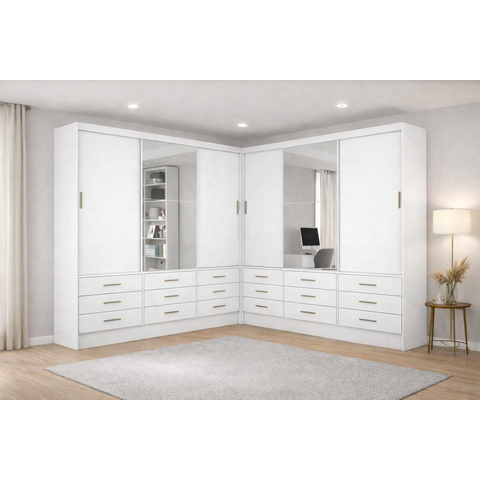 Closet 6 Portas 18 Gavetas Domus Plus - Grand Line