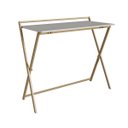 Ver imagem 4 de Mesa e Escrivaninha Dobrável Simples Multiuso Arenas/dourado