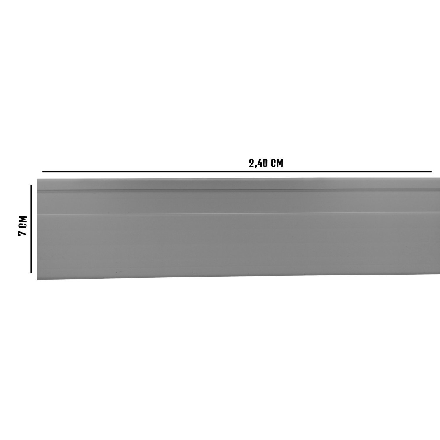 Rodapé de PVC 7cm x 15mm x 2,40m Master Bariri  - 2