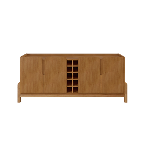 Buffet Lizz com Adega 190cm Marrom Cedro Casa D