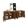 Buffet Lizz com Adega 190cm Marrom Cedro Casa D - 2