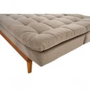 Ver imagem 5 de Sofá Cama Dubai 3 Lugares Império Reclinável Casal Pés Madeira Espuma Especial D33 Madero