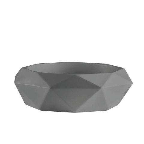 Cuba Concreto Artesanal de Sobrepor 3d - Mod Diamond- Cinza