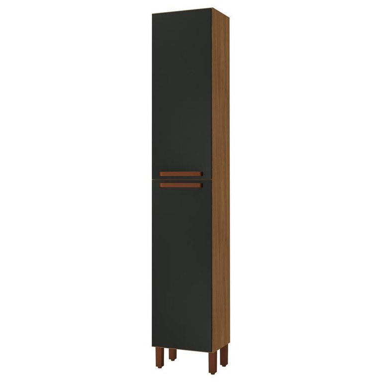 Paneleiro Monza 40cm 2 Portas Freijó/chumbo - Indékes Paneleiro Monza 40cm 2 Portas Freijó/chumbo - Indékes
