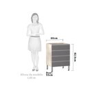 Ver imagem 2 de Balcão de Cozinha sem Tampo Gaveteiro 60cm 4 Gavetas Lis Luciane Móveis
