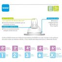 Ver imagem 3 de Kit Bico Mamadeira 4+ meses Fluxo Rápido - Mam 1013 TRANSPARENTE +4 m