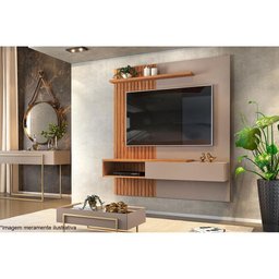 Painel para TV Tito até 65 Polegadas Off White/Marroquim - DJ Móveis - 6