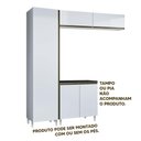 Ver imagem 2 de Armários Para Lavanderia 4 Módulos 100% MDF Com Porta Basculante Branco Holger Shop Jm