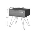 Ver imagem 3 de Mesa Cabeceira Infantil 881 c/ 1 Gaveta Noce/Off White - Carraro