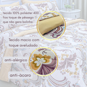 Ver imagem 3 de Edredom Queen Dupla Face 400 Fios Micropercal Toque de Pêssego 100% Poliéster Antialérgico Gabriela