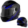 Capacete Moto Fechado Azul New Liberty Four R8 Acessorio Esporte Motoqueiro (New Four R8) Pro Tork - 1