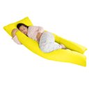 Ver imagem 1 de Travesseiro de Corpo Gigante 190x80cm Com 2 Capas De Algodão - Amarelo