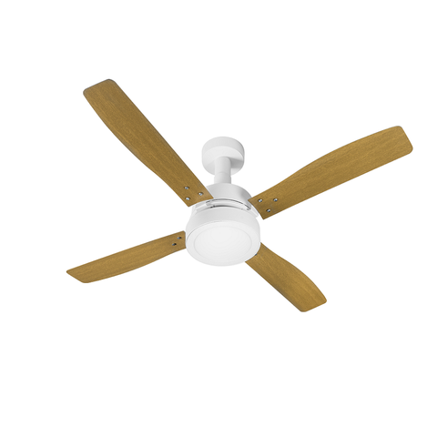 Ventilador de Teto Vintage Led Branco 110v + Controle Remoto Venti-delta