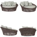 Ver imagem 6 de Kit Chaise Hungria e Espreguiçadeiras Catar Corda Náutica Alumínio Trama Original