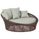 Ver imagem 2 de Kit Chaise Hungria e Espreguiçadeiras Catar Corda Náutica Alumínio Trama Original