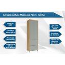 Ver imagem 2 de Armário Multiuso Lavanderia Marquesa C/ 2 Portas e 2 Gavetas 70cm Nature/verde - Nesher