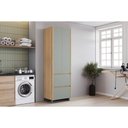 Ver imagem 1 de Armário Multiuso Lavanderia Marquesa C/ 2 Portas e 2 Gavetas 70cm Nature/verde - Nesher